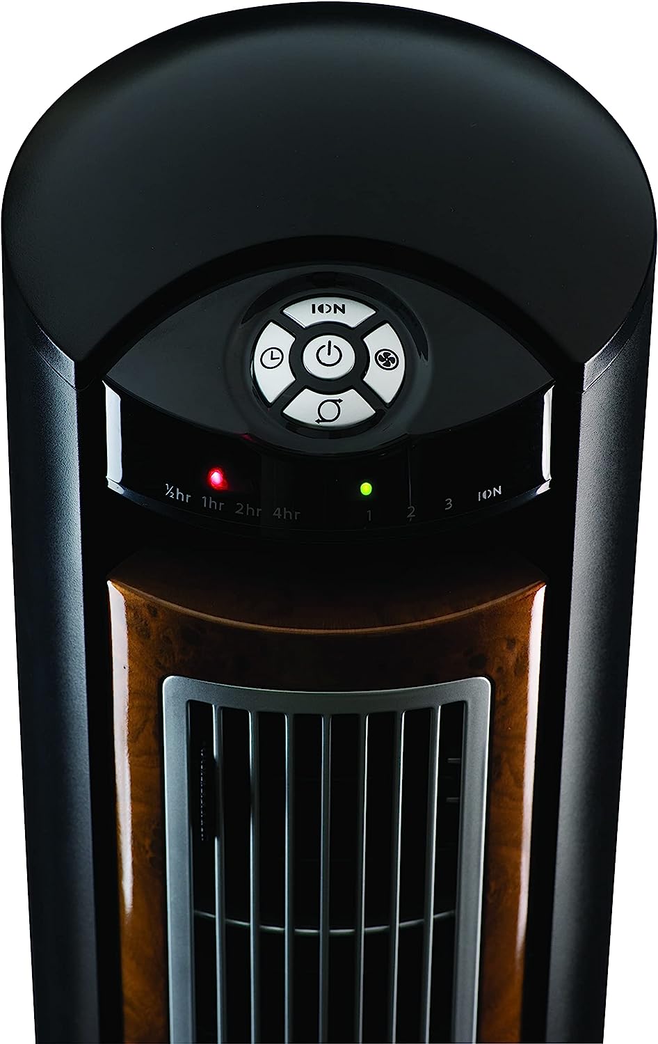 Ventilador de torre oscilante Lasko, control remoto, ionizador, 3 velocidades, temporizador, para dormitorio, oficina, cocina 42", negro, T42950