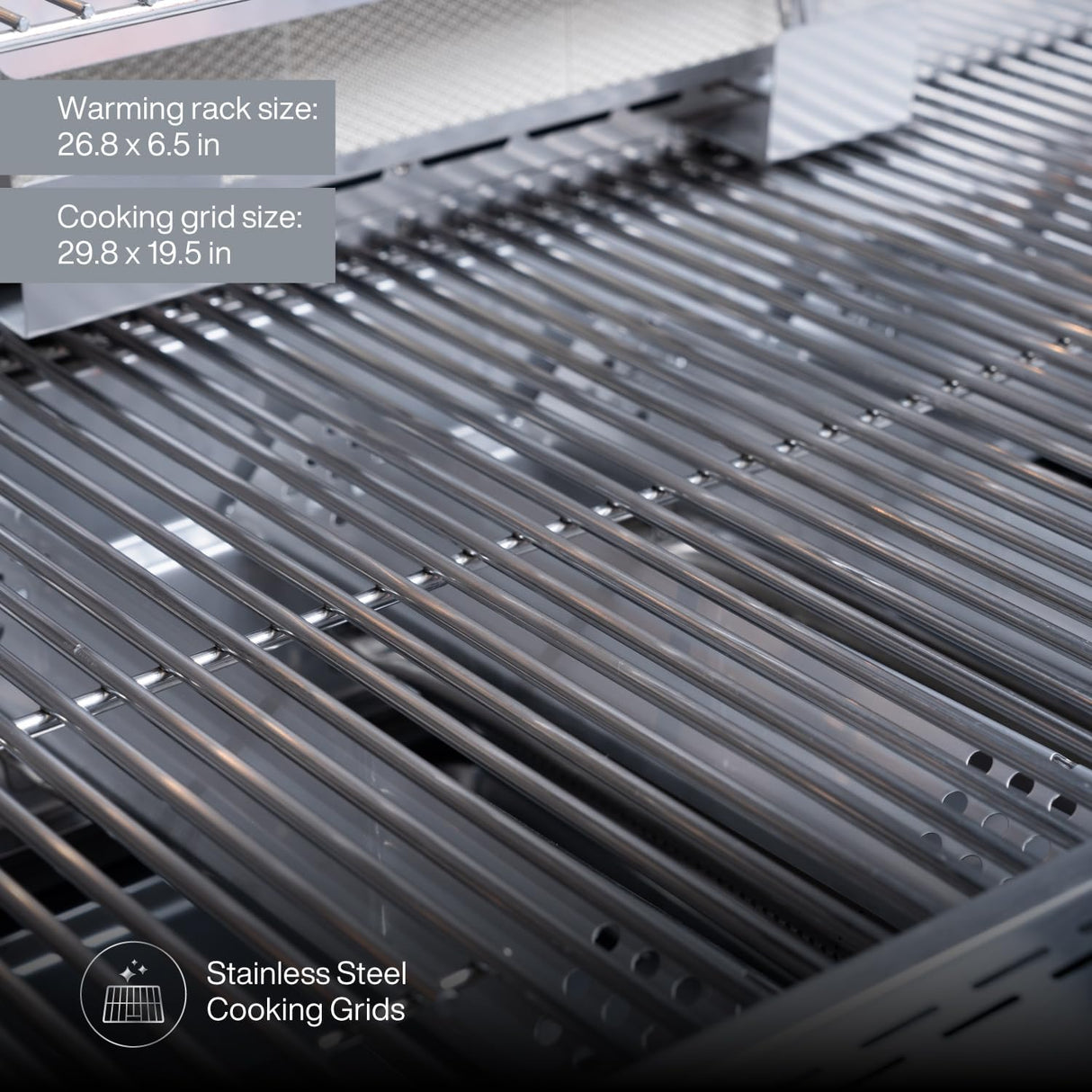 Cabezal de isla para parrilla de gas empotrable Spire Premium de 5 quemadores, parrilla de propano de acero inoxidable de 30 pulgadas con quemador trasero, 63,000 BTU - 740-0788P