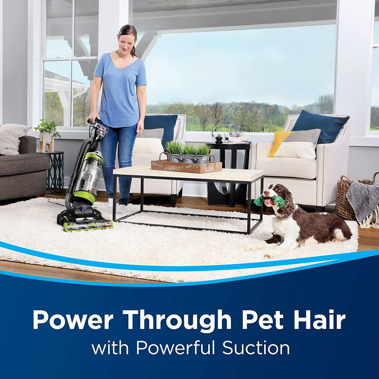 Bissell 2252 CleanView Aspiradora vertical giratoria sin bolsa con dirección giratoria, potente recogida de pelo de mascotas, herramientas especializadas para mascotas, tanque de suciedad de gran capacidad, fácil de vaciar - DIGVICE MX