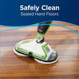 BISSELL Spinwave Powered Fregona y limpiador de piso de madera dura, Green Spinwave, 2039A, 14" de ancho de ruta de limpieza - DIGVICE MX