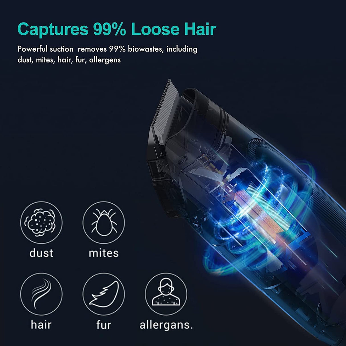 Neabot P1 Pro Kit de aseo para mascotas y succión al vacío 99% Pelo de mascotas