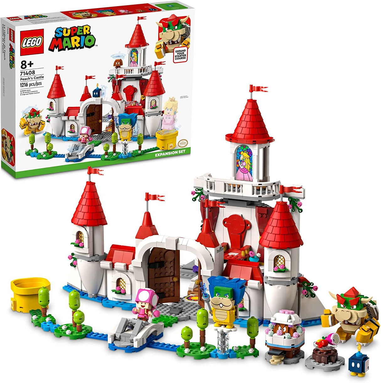 LEGO Super Mario Peach's Castle Expansion Set 71408  (1216 piezas)