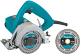 Makita 4100NHX1 Sierra para mampostería de 4-3/8", con hoja de diamante de 4" - DIGVICE MX