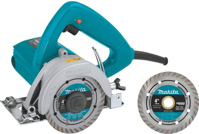 Makita 4100NHX1 Sierra para mampostería de 4-3/8", con hoja de diamante de 4" - DIGVICE MX