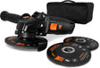 WEN 94475 Amoladora angular de 7,5 amperios y 4-1/2 pulgadas con mango reversible, tres discos abrasivos y estuche de transporte - DIGVICE MX