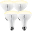 Sengled Bombilla inteligente , requiere concentrador Zigbee, bombilla inteligente funciona con Alexa, Google Home, SmartThings, Homekit y Siri, bombilla de luz de inundación regulable BR30 para latas, blanco suave 2700 K, 650 LM, 9 W, paquete de 4 - DIGVICE MX