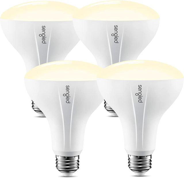 Sengled Bombilla inteligente , requiere concentrador Zigbee, bombilla inteligente funciona con Alexa, Google Home, SmartThings, Homekit y Siri, bombilla de luz de inundación regulable BR30 para latas, blanco suave 2700 K, 650 LM, 9 W, paquete de 4 - DIGVICE MX