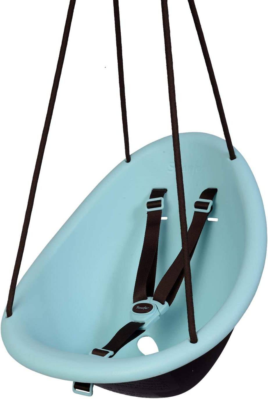 Swurfer Kiwi: el primer columpio de su hijo con diseño ergonómico de carcasa forrada de espuma, cuerda sin ampollas y arnés de seguridad de 3 puntos, a partir de los 9 meses - DIGVICE MX