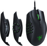 Razer Naga Trinity - Ratón para juegos: Sensor óptico de 16,000 DPI - Iluminación Chroma RGB - Placa lateral intercambiable con configuraciones de 2, 7, 12 botones - Interruptores mecánicos
