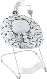 Fisher-Price See and Soothe Deluxe Bouncer Climbing Leaves, asiento de bebé relajante portátil con vibraciones y música - DIGVICE MX