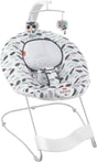 Fisher-Price See and Soothe Deluxe Bouncer Climbing Leaves, asiento de bebé relajante portátil con vibraciones y música - DIGVICE MX
