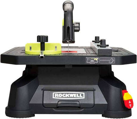Sierra de mesa portátil Rockwell RK7323 BladeRunner X2 con guía de corte de acero, calibre de ingletes y 7 accesorios - DIGVICE MX