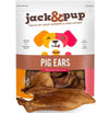Jack&Pup Orejas de cerdo enteras para perros - extra gruesas y grandes - Golosinas de primera calidad - Masticables naturales de cerdo para perros; Excelente alternativa de cuero crudo (orejas de cerdo enteras - (paquete de 8) - DIGVICE MX