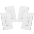 Interruptor de luz Wi-Fi inteligente Geeni TAP, no requiere concentrador, compatible con Alexa, Google Home, requiere Wi-Fi de 2,4 GHz (interruptor de luz inteligente - 4 unidades) - DIGVICE MX