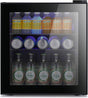Antarctic Star Mini refrigerador enfriador – 70 latas de bebidas puerta de vidrio pequeña bebida soda cerveza vino enfriador dispensador máquina vidrio negro extraíble para el hogar, la oficina o el bar, 1.6 pies cúbicos. - DIGVICE MX