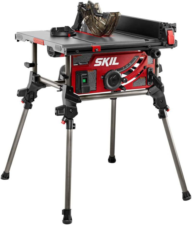 SKIL Sierra de mesa portátil para el lugar de trabajo de 15 amperios y 10 pulgadas con soporte plegable - TS6307-00 - DIGVICE MX