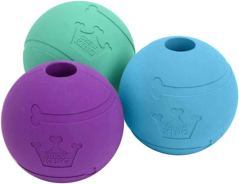Chew King Fetch Balls Pelotas para perros 3 pack - DIGVICE MX