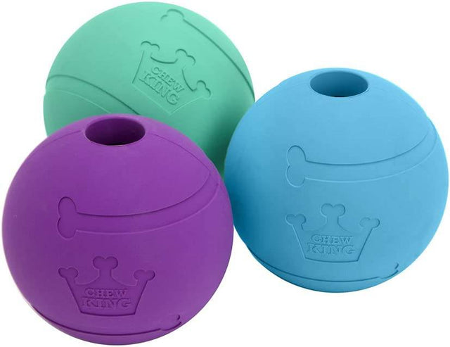 Chew King Fetch Balls Pelotas para perros 3 pack - DIGVICE MX
