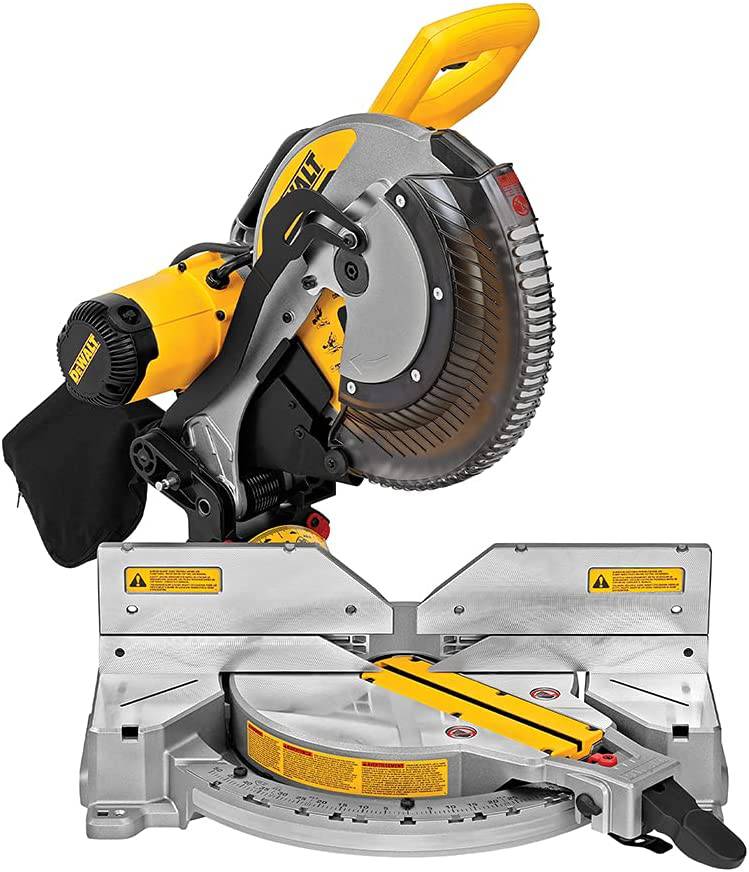 Sierra ingletadora DEWALT, doble bisel, compuesto, 12 pulgadas, 15 amperios (DWS716) - DIGVICE MX