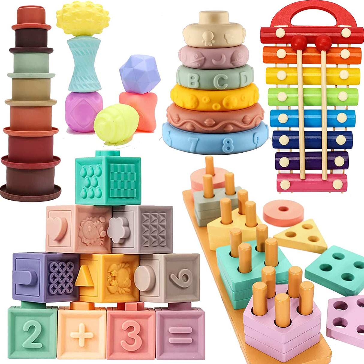 2 Juegos De S Montessori Bebés De 6 12 Meses, Tazas Y