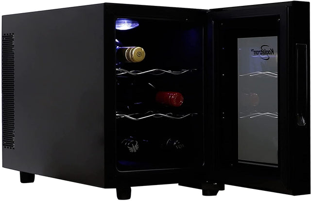 Koolatron Urban Series Enfriador de vino de 6 botellas, refrigerador de vino termoeléctrico, 0.65 cu. Refrigerador de vino independiente - DIGVICE MX