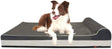 Laifug - Cama ortopédica extragrande de espuma viscoelástica para perros con almohada y forro duradero a prueba de agua y funda extraíble lavable y diseño inteligente - DIGVICE MX