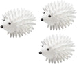 Alysontech - Bolas de secadora de erizo, 3 uds., bola de puercoespín reutilizable para secadora, bolas de lavado de ropa suave antiestática (blanco) - DIGVICE MX