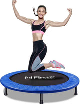 FirstE  - Trampolin de fitness plegables de 40 pulgadas, reboteador recreativo para trampolín de salto Excersize para niños y adultos en interiores y exteriores, carga máxima de 330 libras