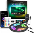 Nexillumi Tira de luces LED de 6.56 pies para TV LED de retroiluminación para TV de 24 a 60 pulgadas, tira de LED RGB alimentada por USB, control de aplicaciones, sincronización con música, iluminación polarizada, 5050 RGB para espejo, PC, Android iOS - DIGVICE MX