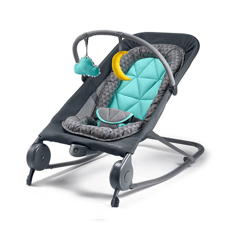 Summer 2-in-1 Bouncer & Rocker Duo - Mecedora y mecedora cómoda y portátil para bebés Incluye peluches y vibraciones relajantes - DIGVICE MX