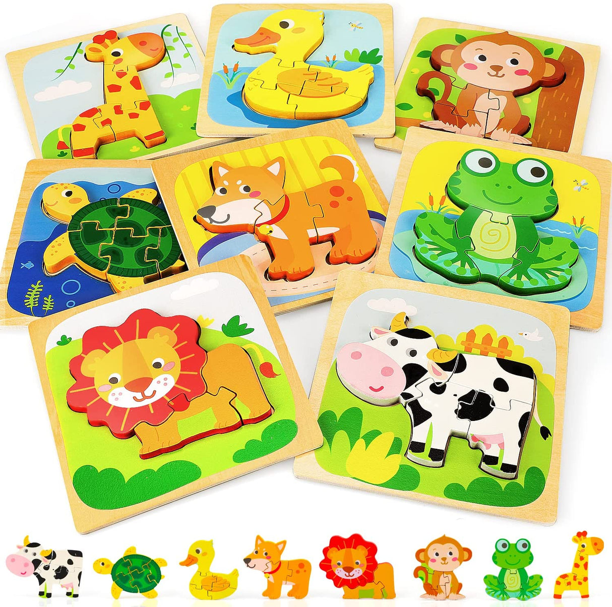 TOY Life Rompecabezas de madera para niños pequeños - ZS01004