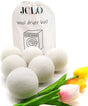 JCLO. Bolas de lana para secadora Suavizante de telas naturales y lana de Nueva Zelanda 100% orgánica de primera calidad, reduce las arrugas y ahorra tiempo, seguro para bebés e hipoalergénico, blanco 6 XLCount - DIGVICE MX