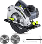 Sierra circular MYTOL con cable de 11 amperios, sierras circulares de 4500 RPM de potencia con hoja de 7-1/4", profundidad de corte ajustable (2-7/16" (90°), 1-13/16" (0°-45°), Guía de corte láser integrada, ideal para cortar madera. - DIGVICE MX