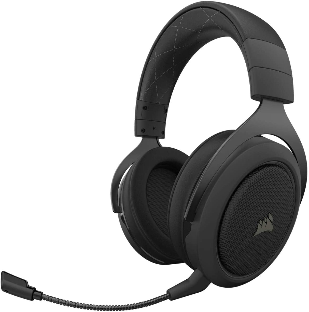 Corsair HS70 Pro Auriculares inalámbricos para juegos - Auriculares con sonido envolvente 7.1 para PC, MacOS, PS5, PS4 - Certificado por Discord - Controladores de 50 mm - Carbono