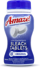 AMAZE! Pastillas de lejía ultraconcentradas para lavandería y limpieza del hogar (32 tabletas originales) - DIGVICE MX