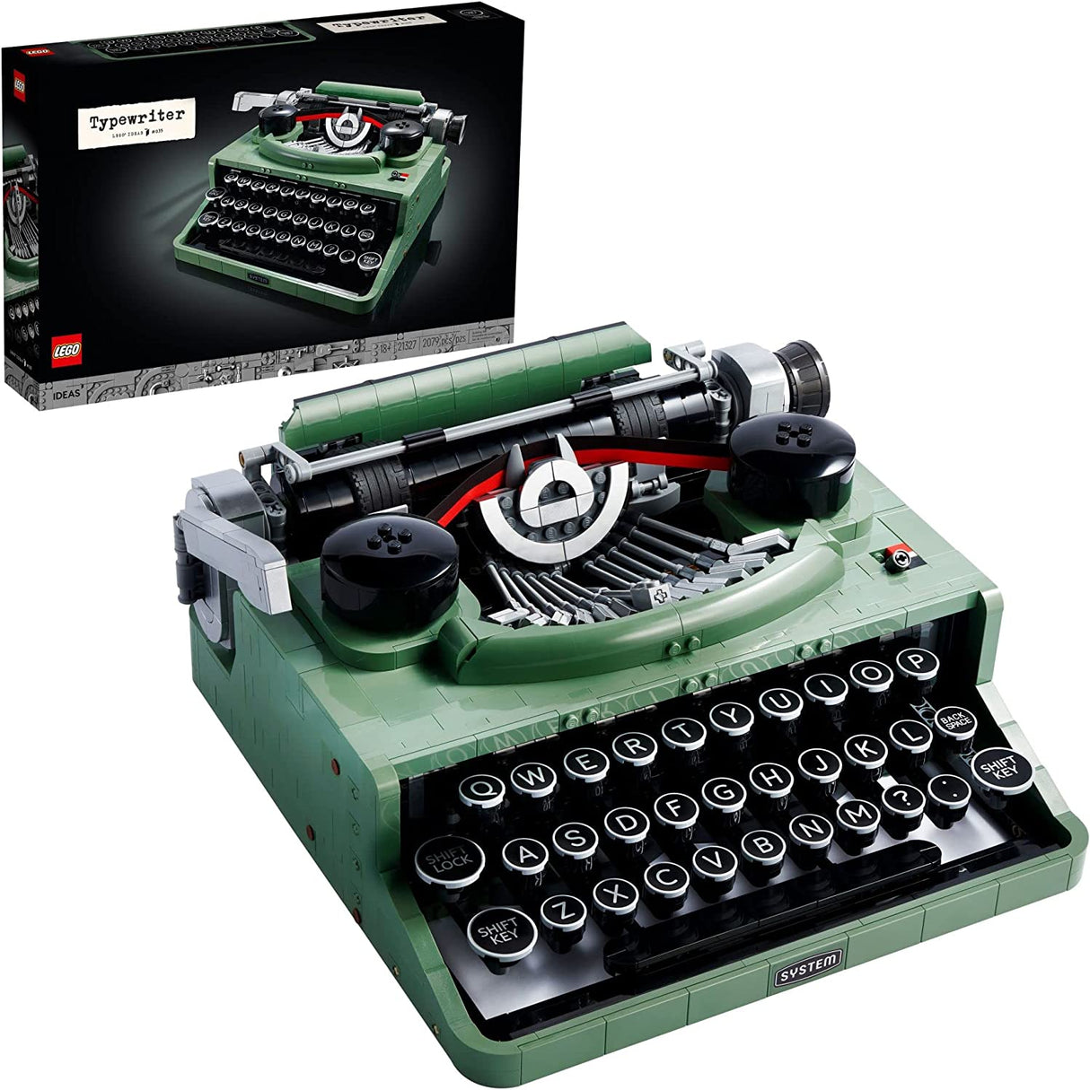 LEGO Ideas Máquina de escribir 21327 Juego de construcción para adultos (2079 piezas)