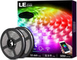 LE LED Tira de luces, WiFi Smart 32.8 pies tiras LED que cambian de color, SMD 5050 LED cuerda de luz, aplicación y control remoto, cinta de luz para dormitorio, hogar y cocina - DIGVICE MX