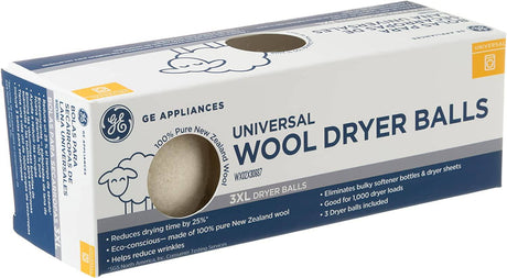 GE Bolas de secadora de lana, suavizante de tela natural reutilizable XL hecho de 100% pura lana de Nueva Zelanda, paquete de 3 - DIGVICE MX