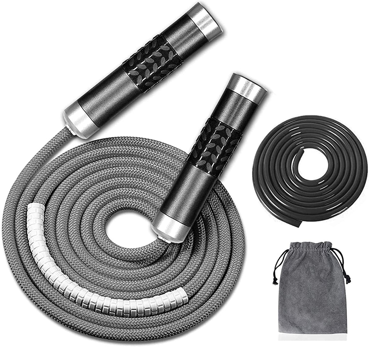Redify - Cuerda de saltar ponderada para entrenamiento físico (1 libra), cuerda de saltar de velocidad rápida con rodamiento de bolas sin enredos