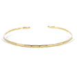 LOTUS STONE Brazalete martillado fino con relleno de oro de 14 quilates; Delicada pulsera apilable hecha a mano para mujer de Lotus Stone Design (pequeña, dorada) - DIGVICE MX
