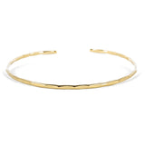 LOTUS STONE Brazalete martillado fino con relleno de oro de 14 quilates; Delicada pulsera apilable hecha a mano para mujer de Lotus Stone Design (pequeña, dorada) - DIGVICE MX