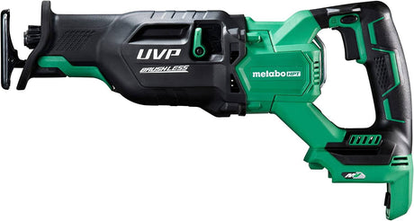 Sierra de sable a batería Metabo HPT 36V MultiVolt | Protección contra vibraciones del usuario | Solo cuerpo de herramienta | CR36DAQ4, Verde - DIGVICE MX