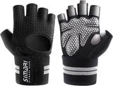 SIMARI  - Guantes de entrenamiento para hombres y mujeres, guantes de levantamiento de pesas con muñequeras, soporte para entrenamiento de gimnasia, protección completa de palma para fitness,