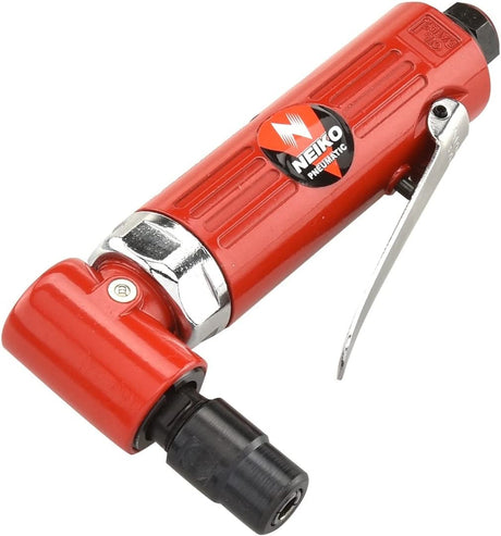NEIKO 30060A Amoladora neumática de ángulo recto de 1/4” | 20.000 RPM | 4 CFM Consumo | Escape trasero | Culata - DIGVICE MX
