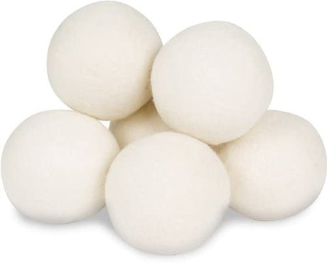 Smart Sheep paquete de 6 - Bolas de lana para secadora - Suavizante de tela natural XL Premium galardonado - Bolas de lana reemplazan las hojas de la secadora - Bolas de lana para secadora - Bolas de lavandería para secadora - DIGVICE MX