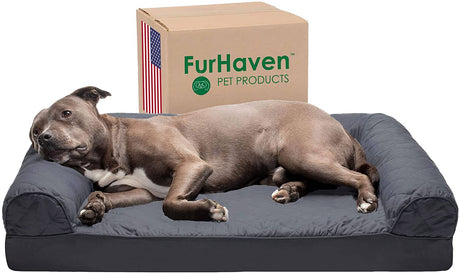 Furhaven - Camas para mascotas ortopédicas, de gel refrigerante y de espuma viscoelástica LARGE - DIGVICE MX