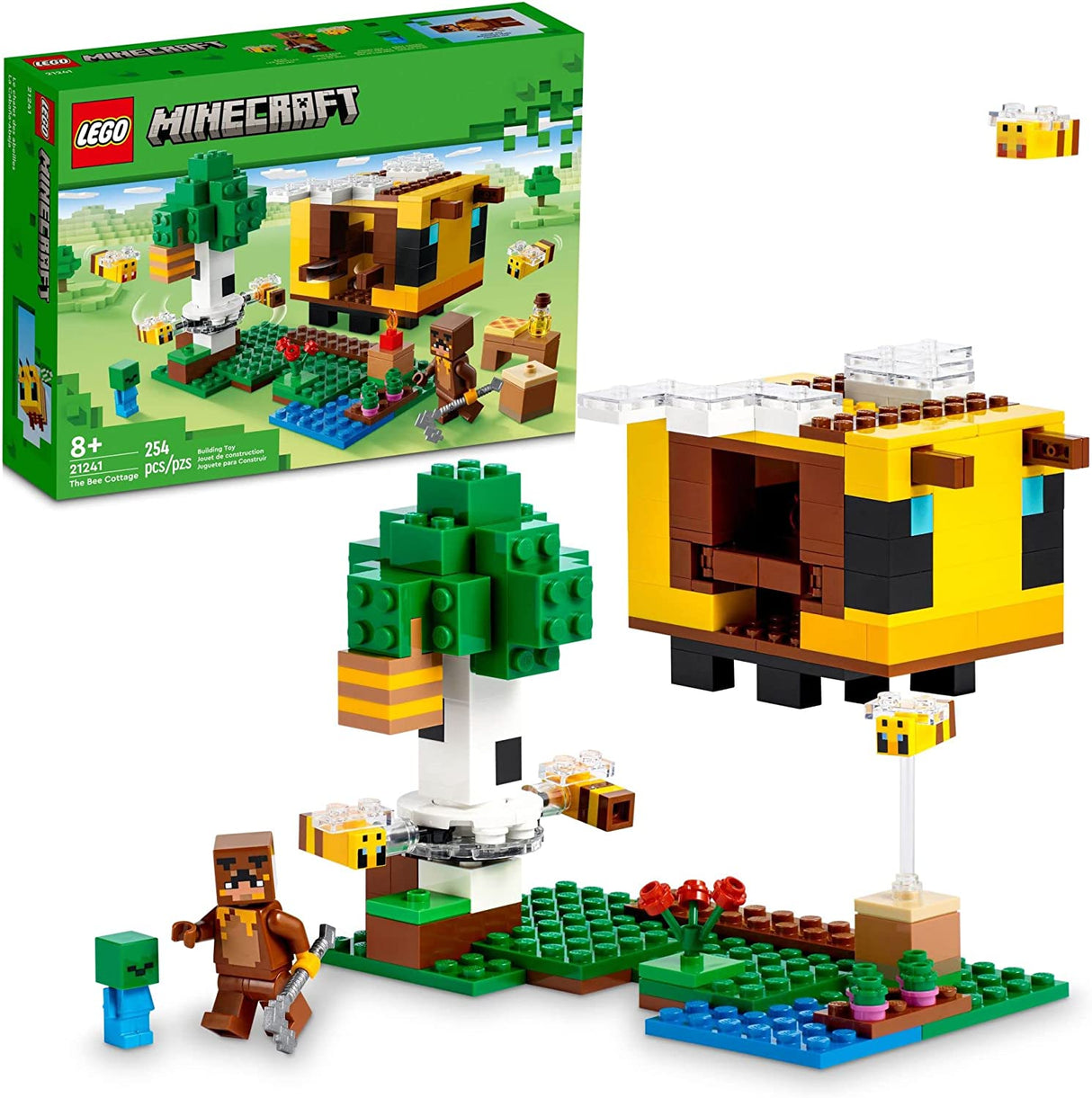 LEGO Minecraft The Bee Cottage 21241  (254 piezas)