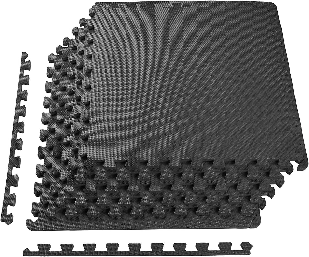 BalanceFrom Puzzle Colchoneta de ejercicios con baldosas entrelazadas de espuma EVA.  1/2" Thick, 24 Square Feet