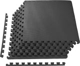 BalanceFrom Puzzle Colchoneta de ejercicios con baldosas entrelazadas de espuma EVA.  1/2" Thick, 24 Square Feet