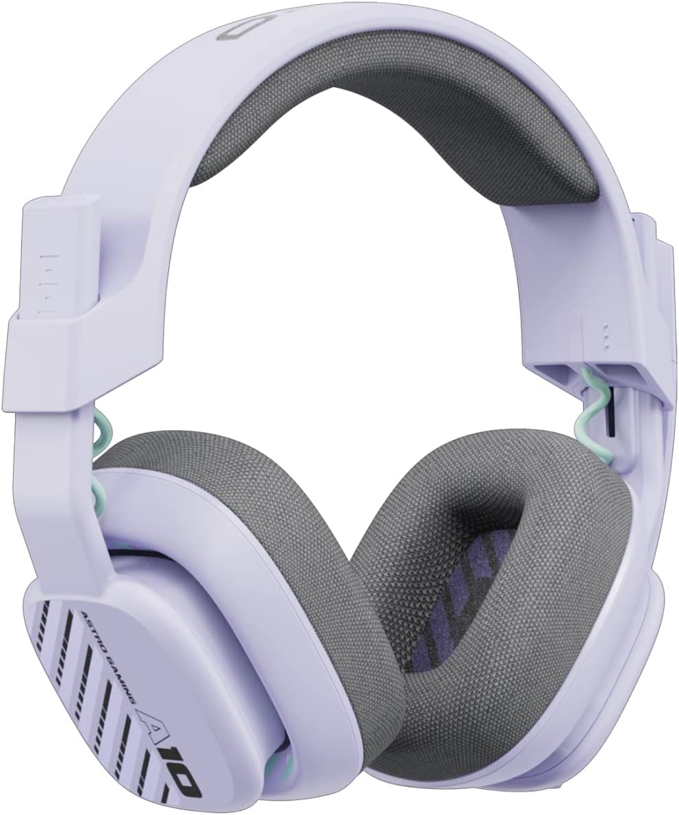 Astro A10 Gen 2 - Auriculares para juegos con cable - Auriculares para juegos sobre la oreja con micrófono abatible para silenciar, controladores de 32 mm, para Xbox Series X|S, Xbox One, Playstation 5/4, Nintendo Switch, PC, Mac -Lila